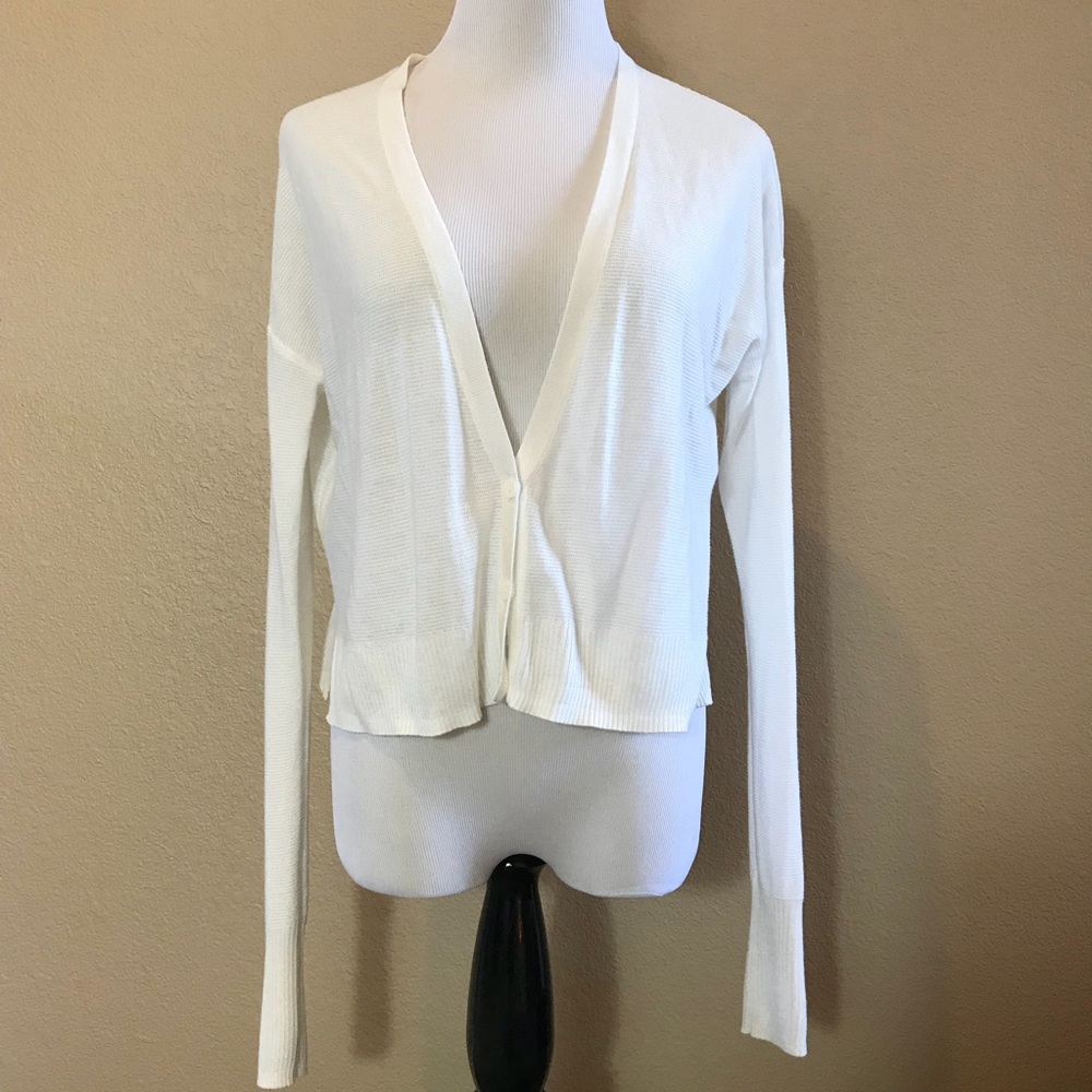 Mossimo White Sheer Cardigan
